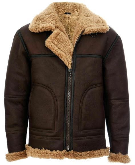 aviator jacket in lambskin and shearling 